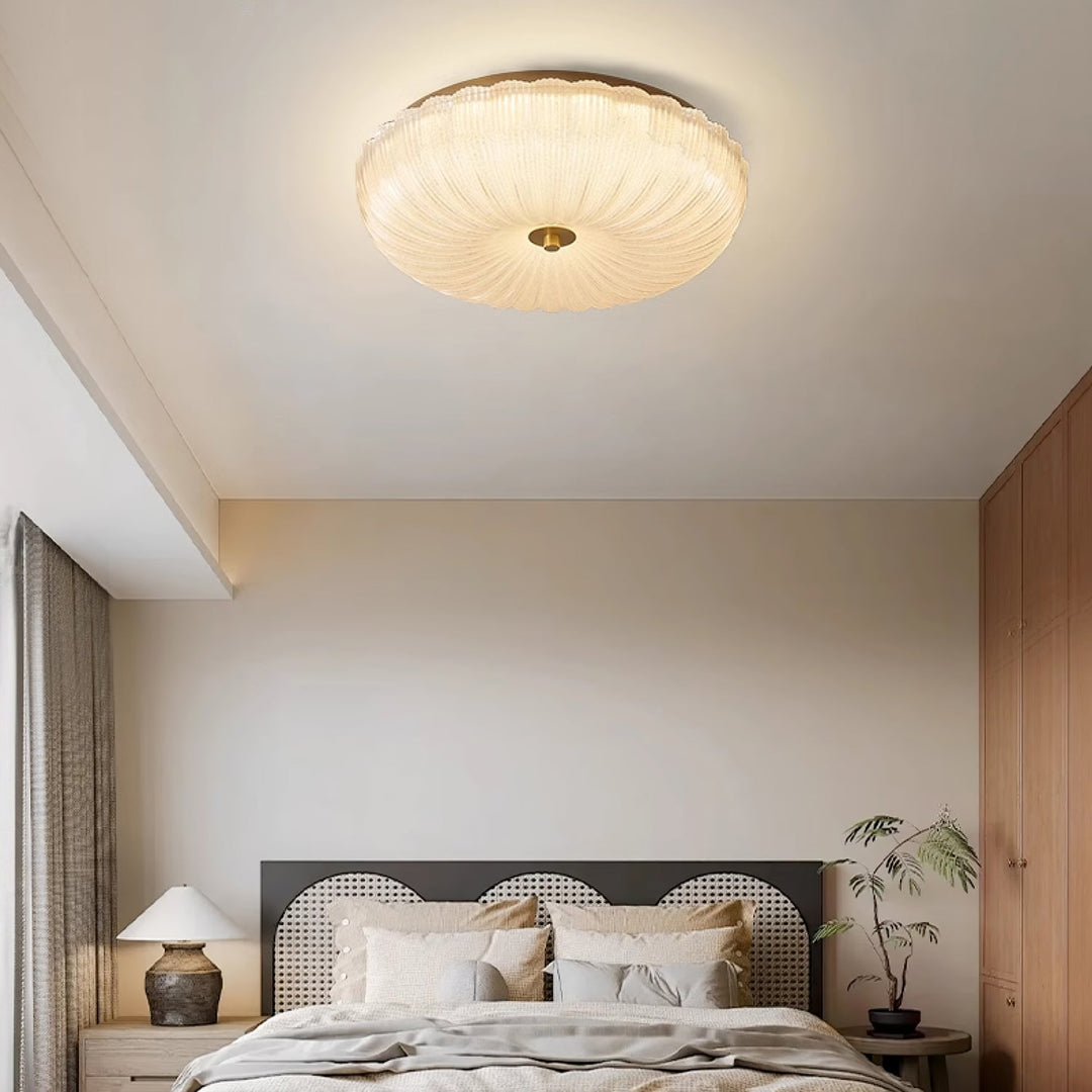 Halo Wavy Glass Ceiling Light