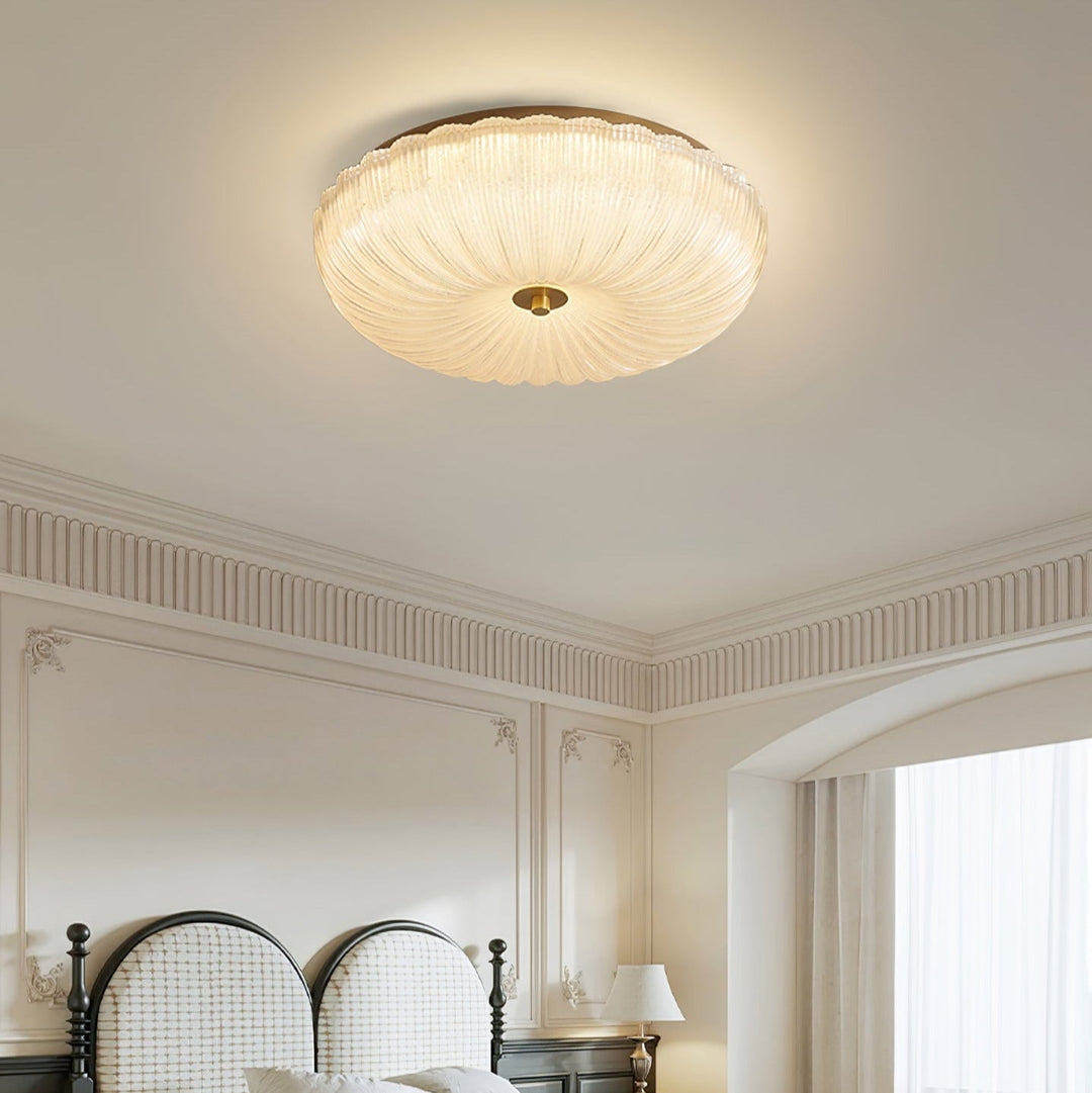 Halo Wavy Glass Ceiling Light