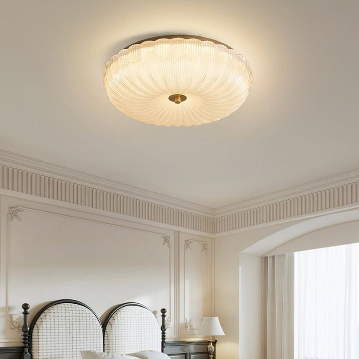 Halo Wavy Glass Ceiling Light