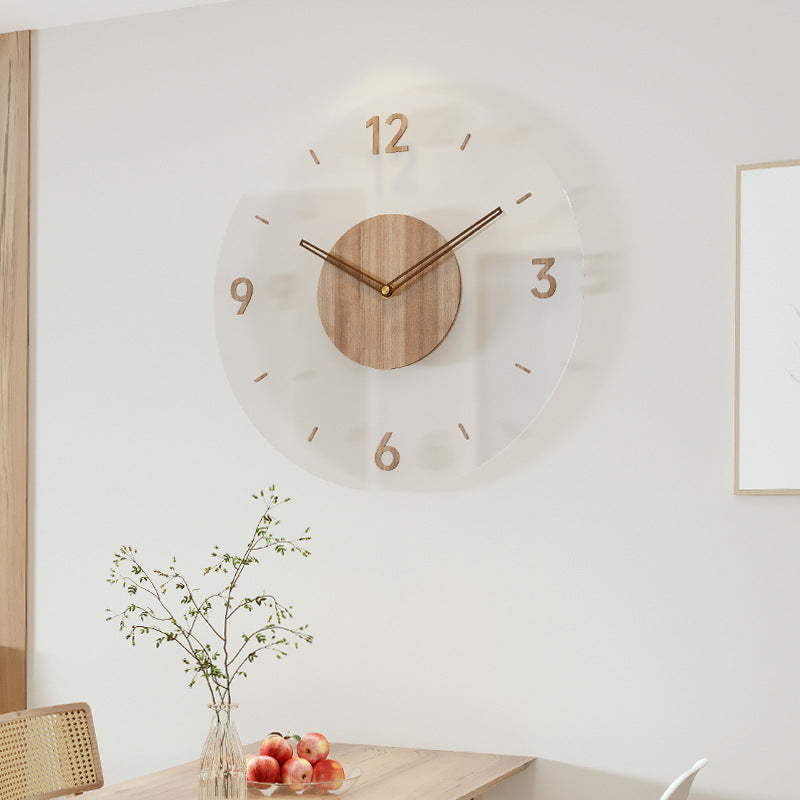 Nordic Simplicity in a Wooden Clock