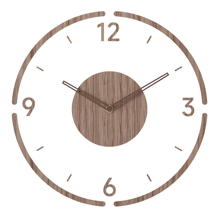 Nordic Simplicity in a Wooden Clock