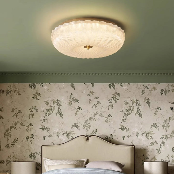 Halo Wavy Glass Ceiling Light