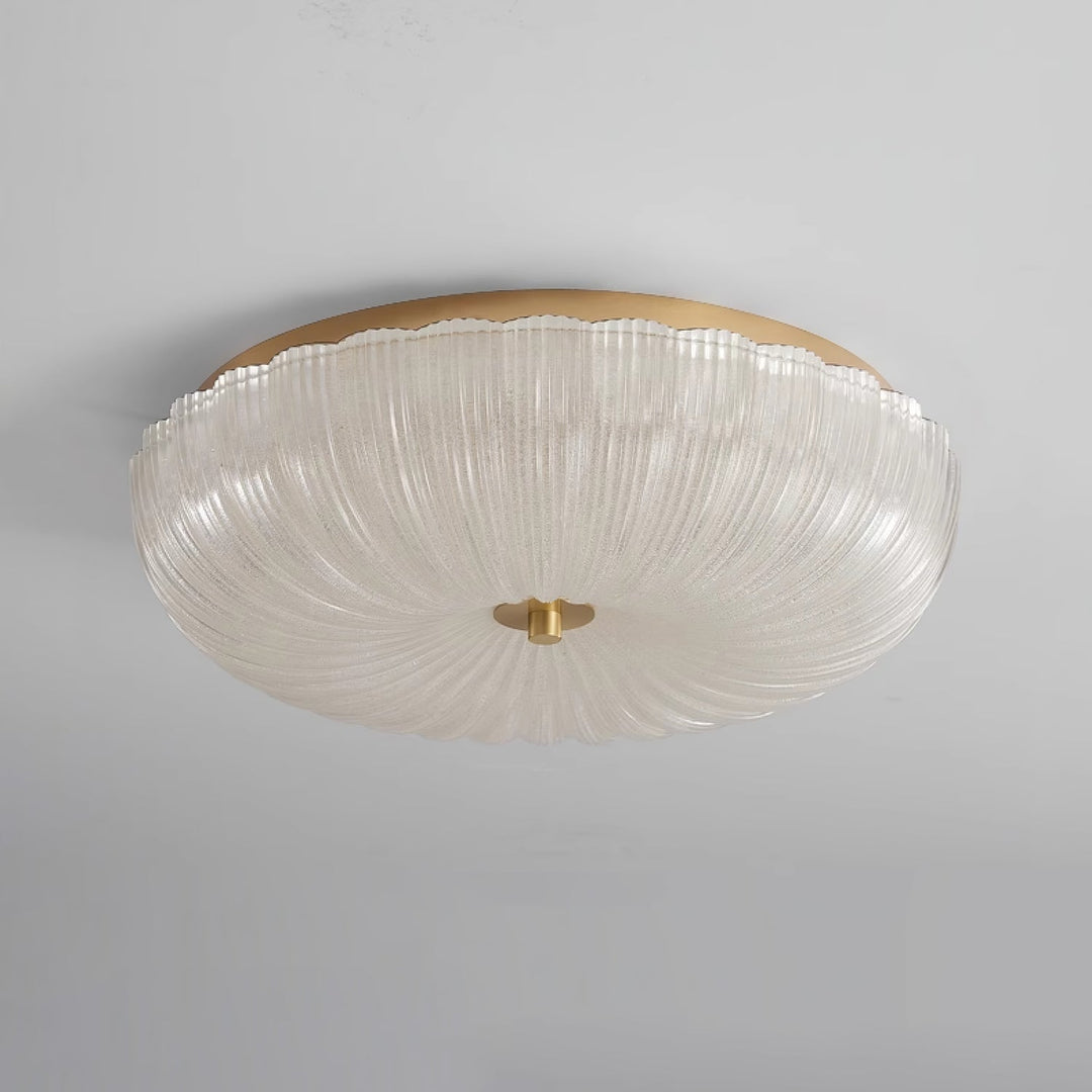 Halo Wavy Glass Ceiling Light