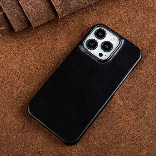 Lederhülle für iPhone mit Stoßschutz
