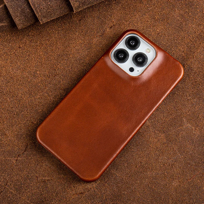 Leather iPhone Case with Shock Protection