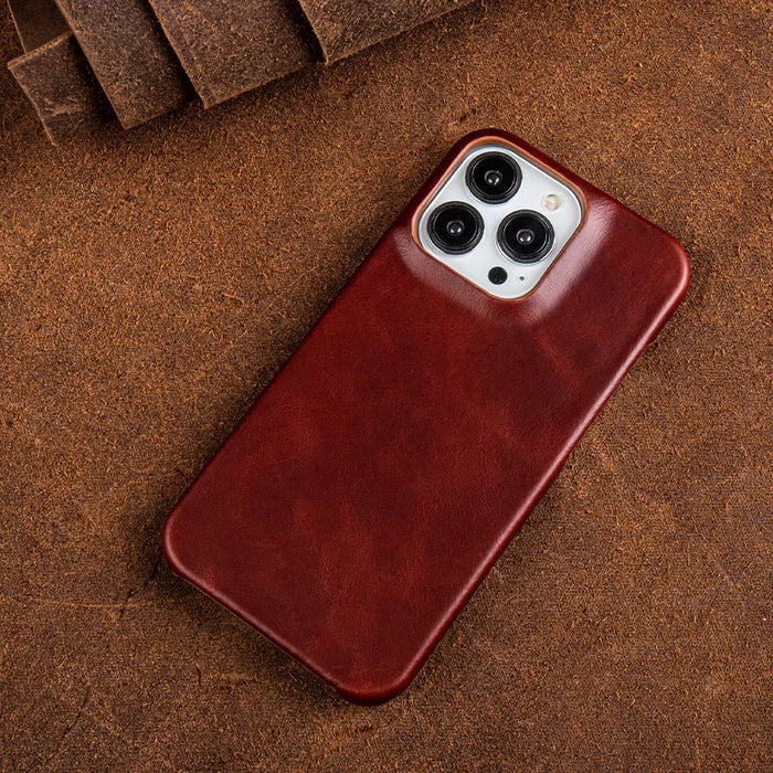 Leather iPhone Case with Shock Protection