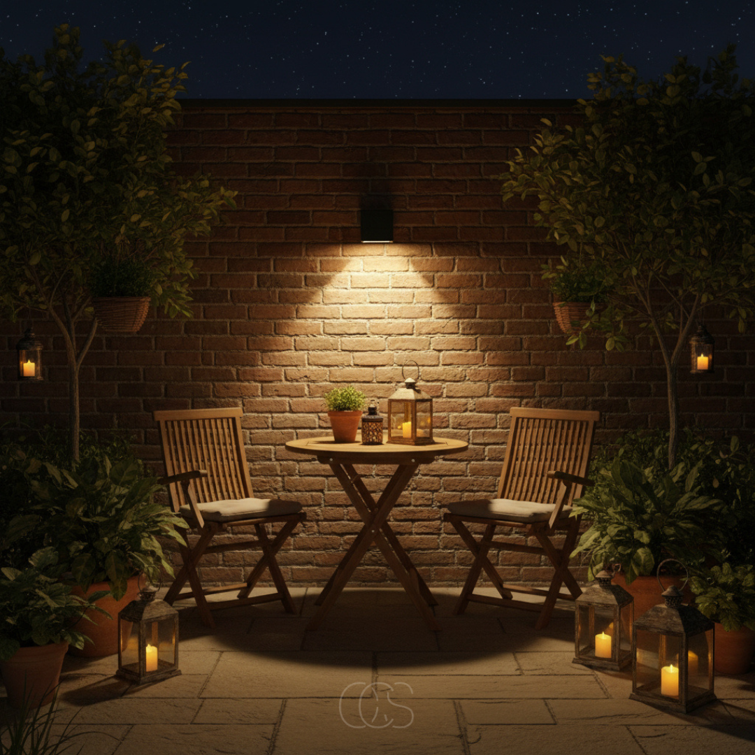 Luxe solar LED wall light | Cordless | IP65 | Outdoor | Black