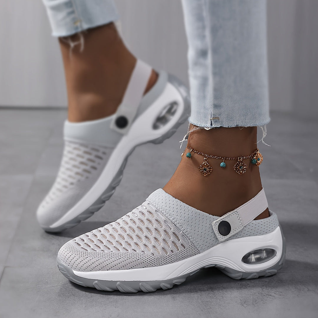 Orthopaedic Mesh Clogs for Women | Air Cushion Support | Non-Slip Slip-On Shoes