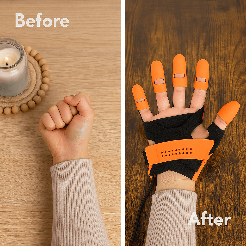 MOTORAFLEX – Automatic Rehabilitation Glove for Home Rehabilitation and Muscle Strengthening