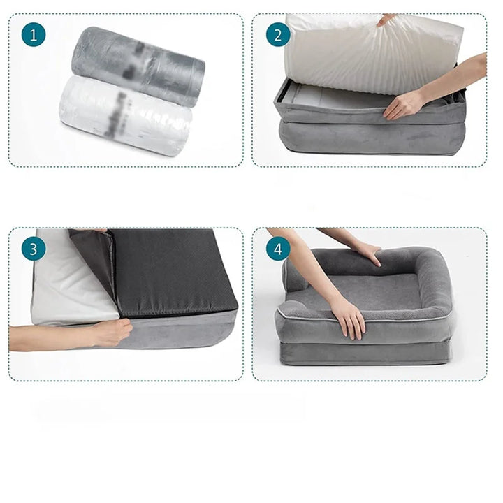 Orthopaedic Comfort Dog Bed in Grey - Max