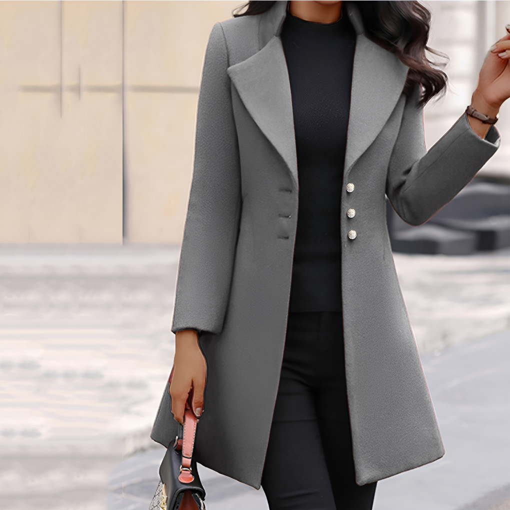 Rhonda | Women's 3 Buttons Coat | Long