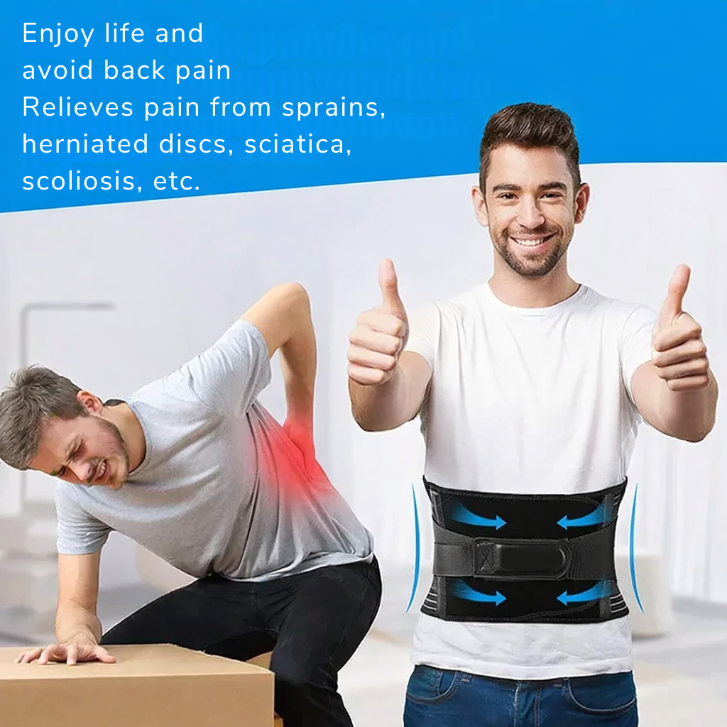 Lumbar support belt | 360-degree back stabilisation