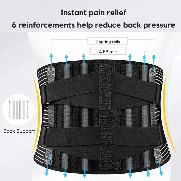 Lumbar support belt | 360-degree back stabilisation