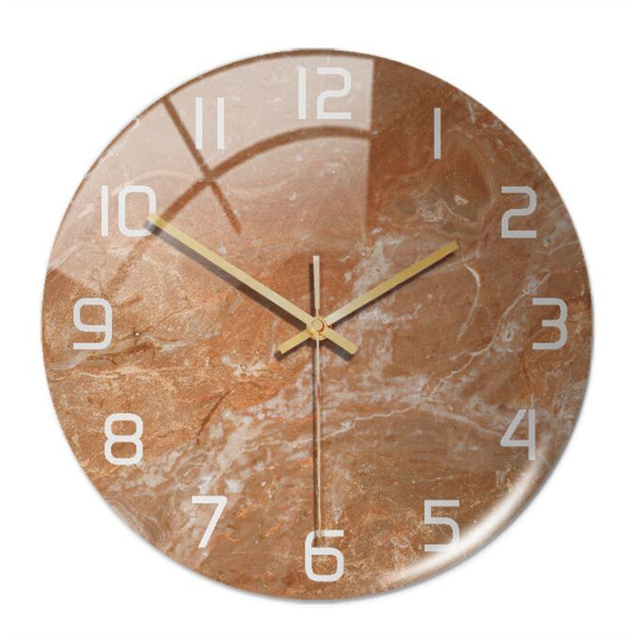Elegant Marble-Effect Wall Clock – MarbleTime