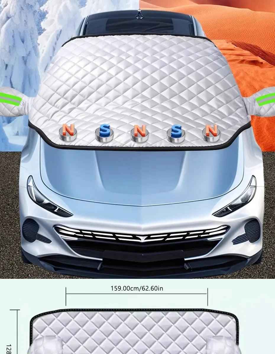 FrostGuard Pro | 5-Layer Windscreen Cover | Magnetic and Wind-Resistant | Complete Ice Protection