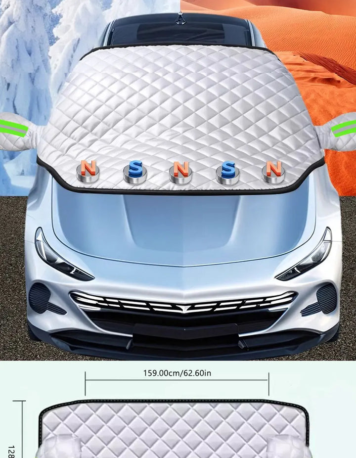 FrostGuard Pro | 5-Layer Windscreen Cover | Magnetic and Wind-Resistant | Complete Ice Protection