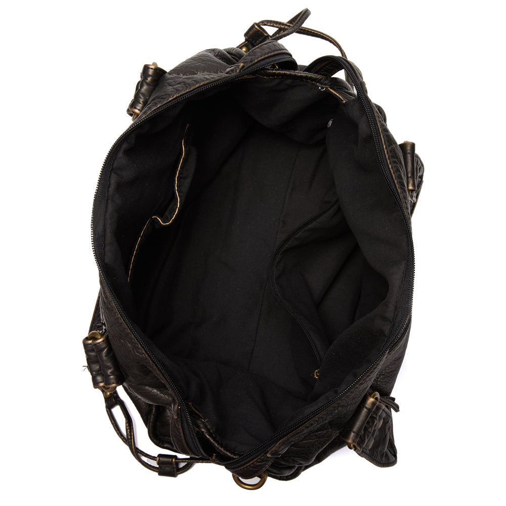 Black Élégance | Luxury Genuine Leather Handbag