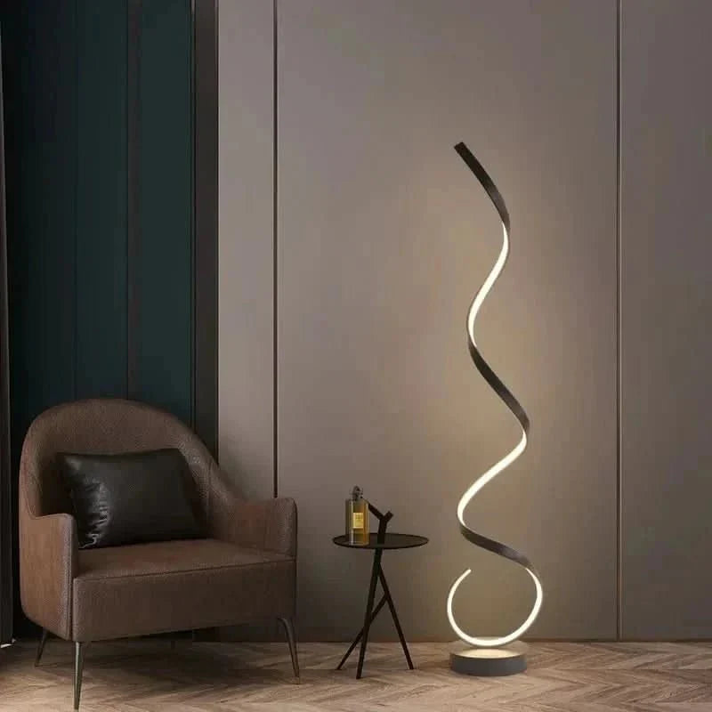 ISTANBUL Spiral-LED-Stehlampe, Energiesparende Beleuchtung, Elegantes Design