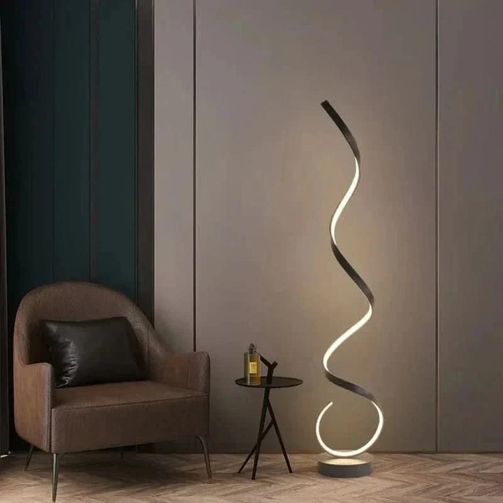 ISTANBUL Spiral-LED-Stehlampe, Energiesparende Beleuchtung, Elegantes Design