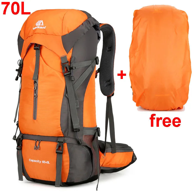 Alpivento 70L Trekking Backpack | Waterproof Camping Backpack with Rain Cover | Large Outdoor Backpack for Hiking, Mountaineering and Travel Brand: