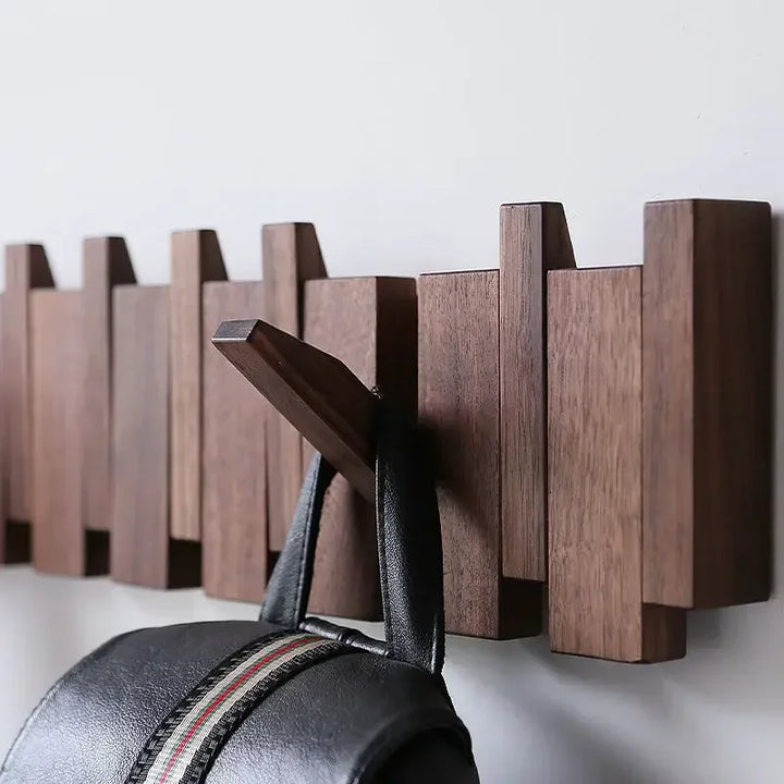 Wooden Piano Coat Rack – Elegant Wall Organizer for the Hallway
