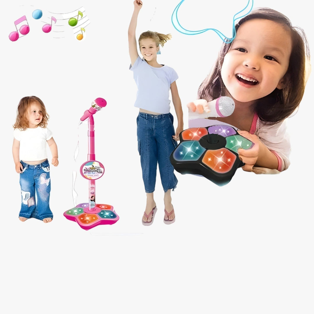 Kids' Microphone with Height-Adjustable Stand – SoundFun Stage