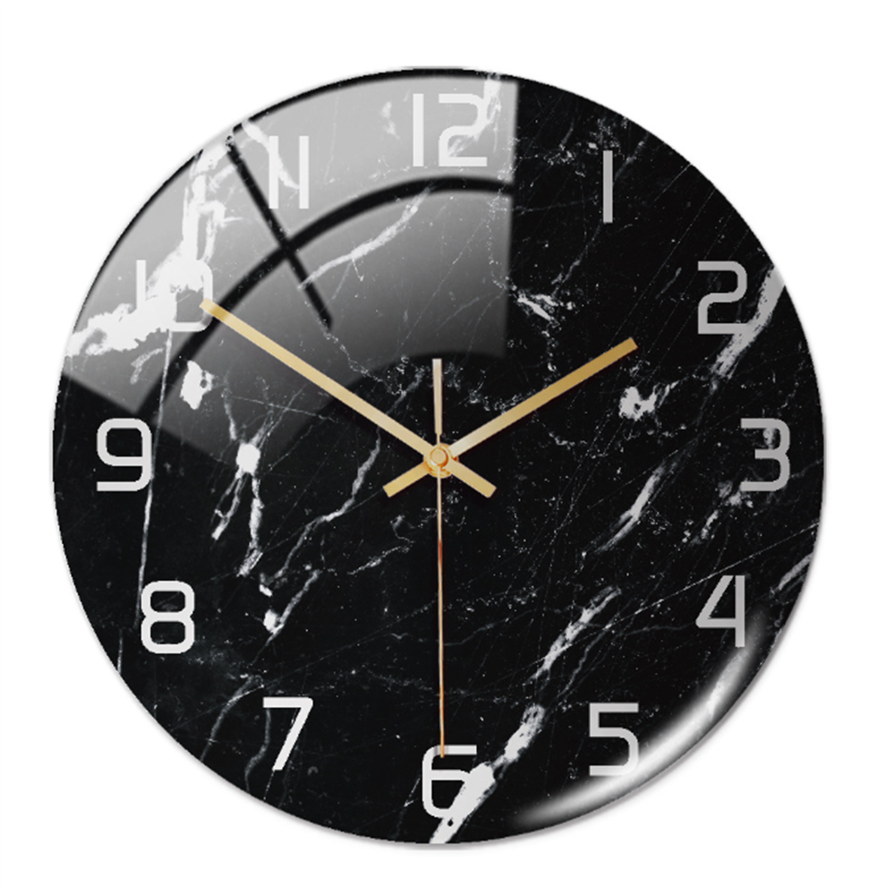Elegant Marble-Effect Wall Clock – MarbleTime
