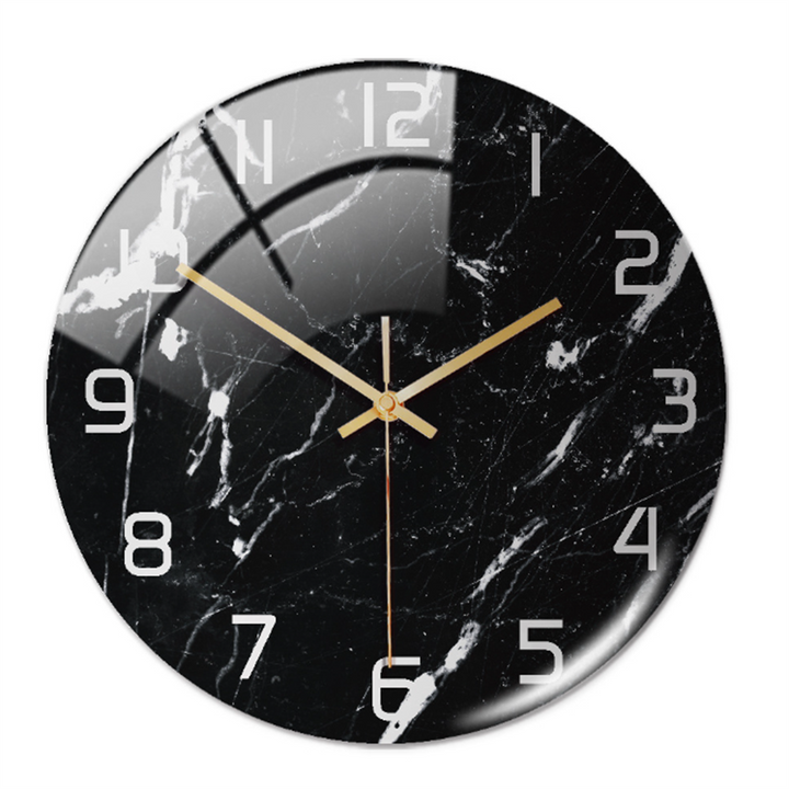 Elegant Marble-Effect Wall Clock – MarbleTime