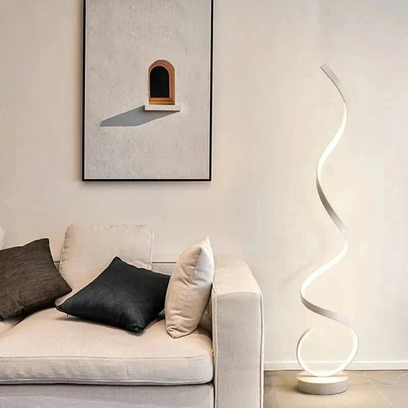 ISTANBUL Spiral-LED-Stehlampe, Energiesparende Beleuchtung, Elegantes Design