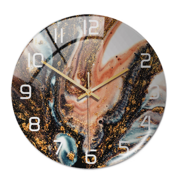 Elegant Marble-Effect Wall Clock – MarbleTime