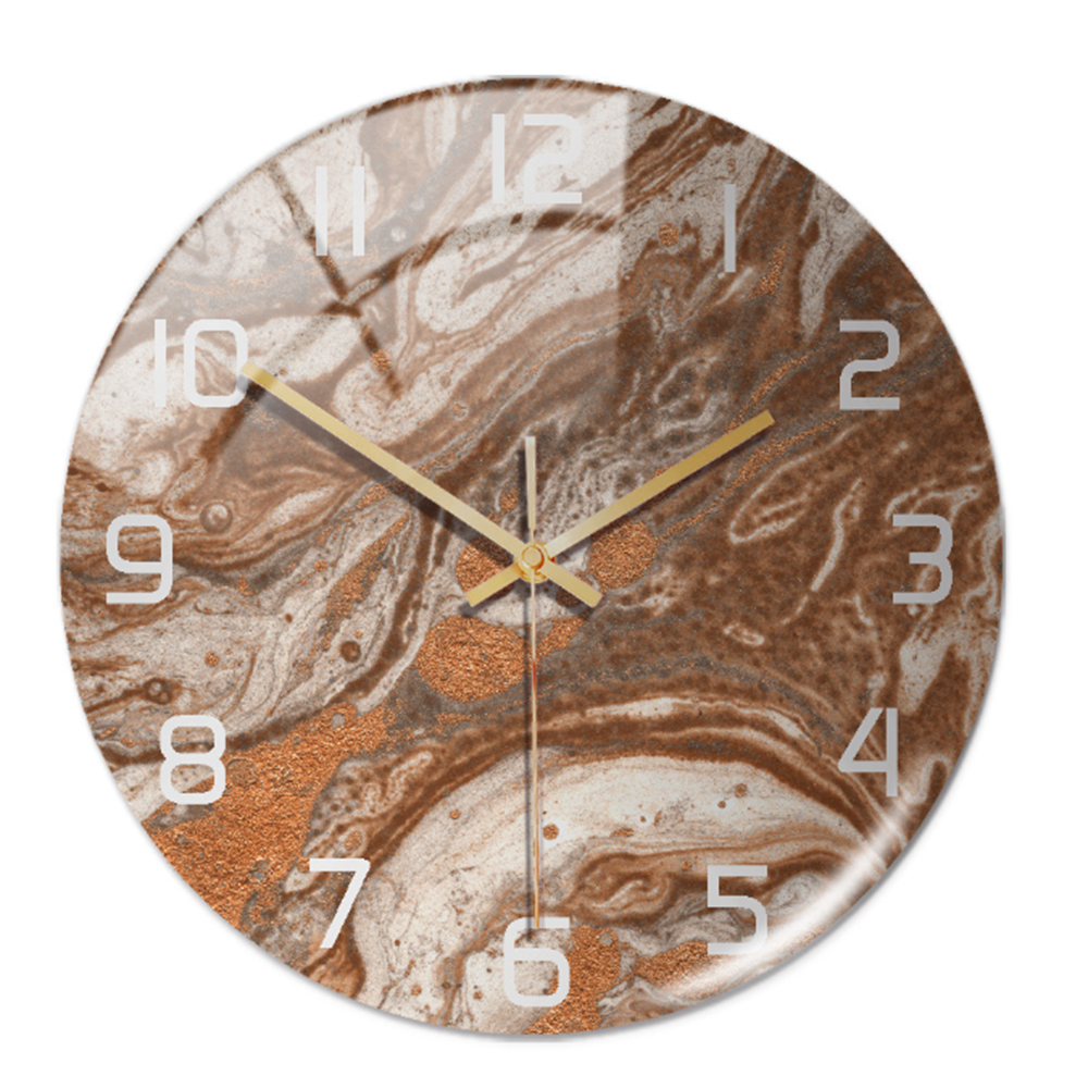 Elegant Marble-Effect Wall Clock – MarbleTime
