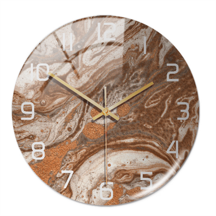 Elegant Marble-Effect Wall Clock – MarbleTime