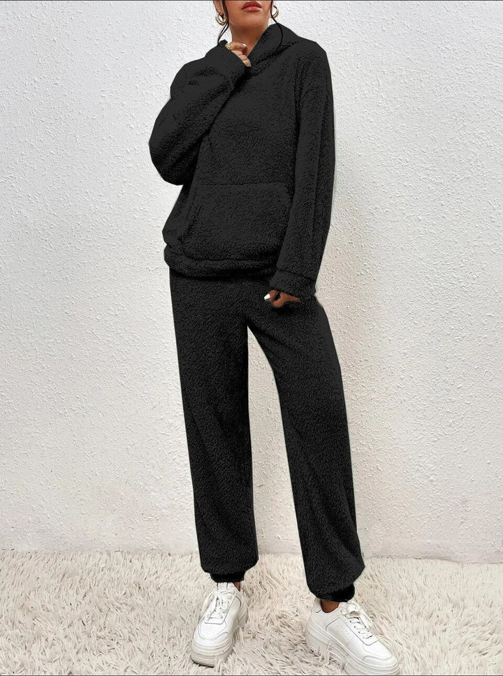 Ultra-Comfortable Teddy Lounge Set with Hoodie