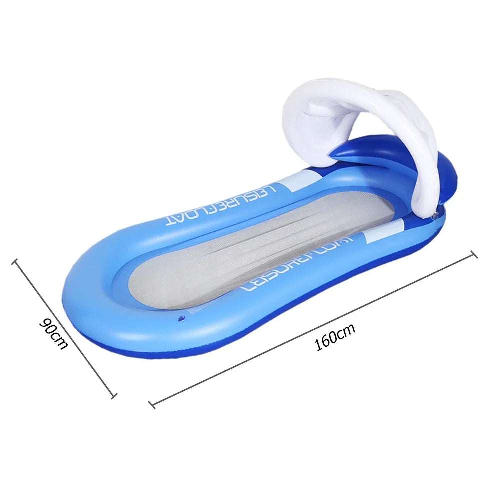 Luxury Inflatable Water Hammock - Comfortable Floating Bed for Pool and Beach