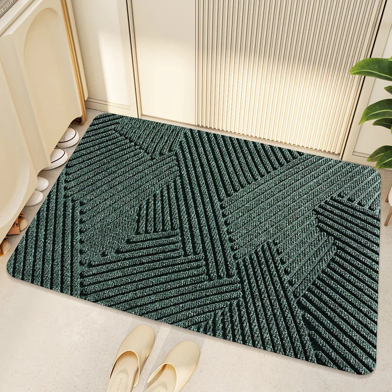 MatLuxe Elegant Geometric Door Mat | Durable Floor Protector Resistant to Dirt and Weather