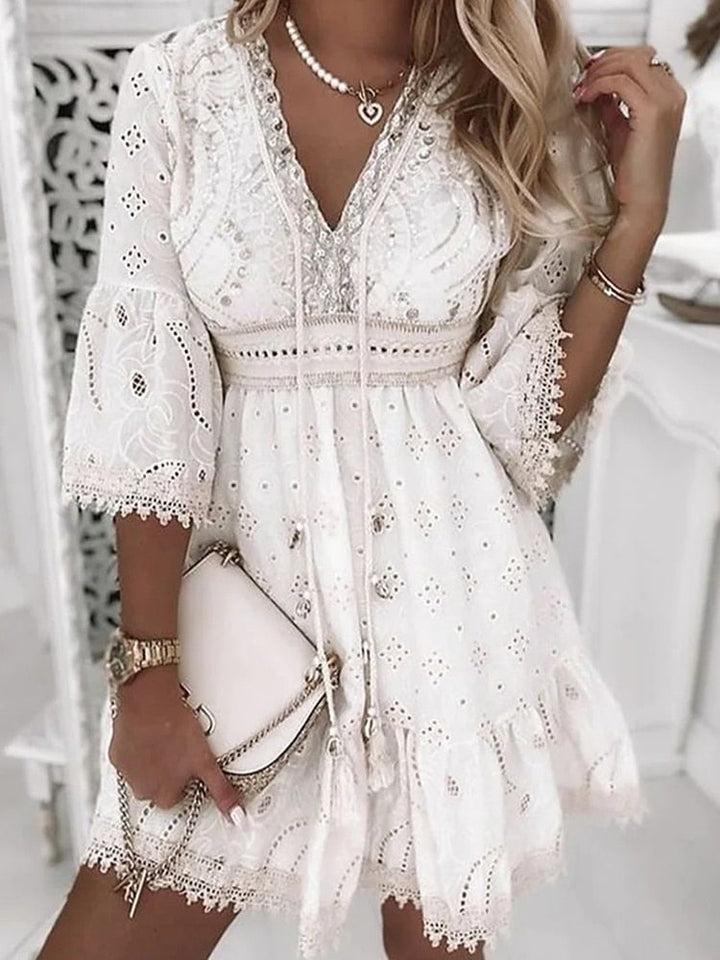 Elegant V-Neck Dress