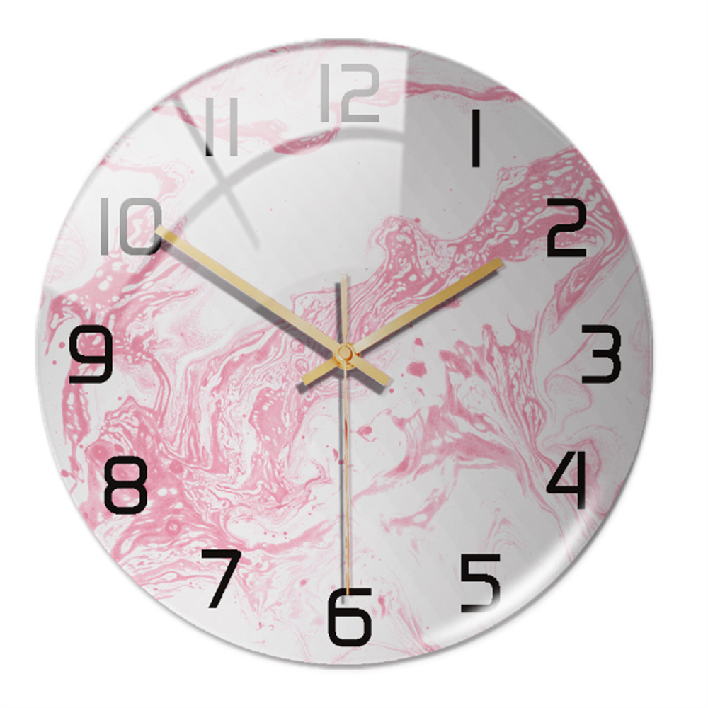 Elegant Marble-Effect Wall Clock – MarbleTime