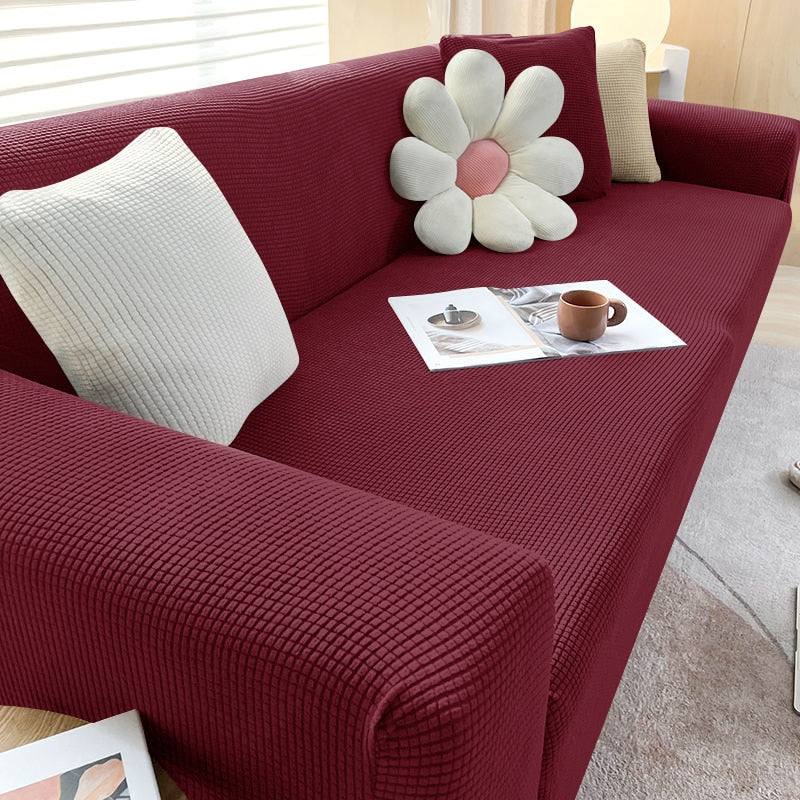 Stretch Textured Sofa Cover – Stylish Protection for Your Sofa