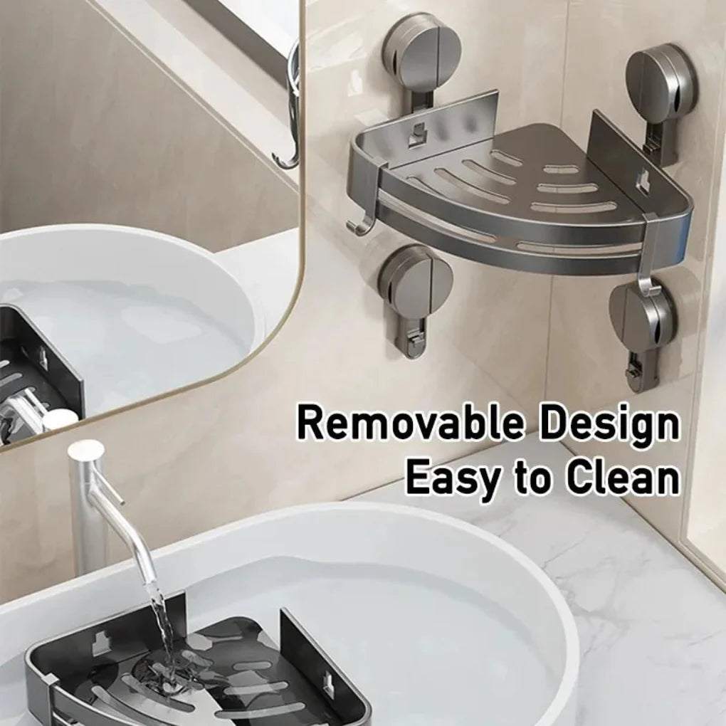 AquaGrip – Luxus Saugnapf-Badregal ohne Bohren