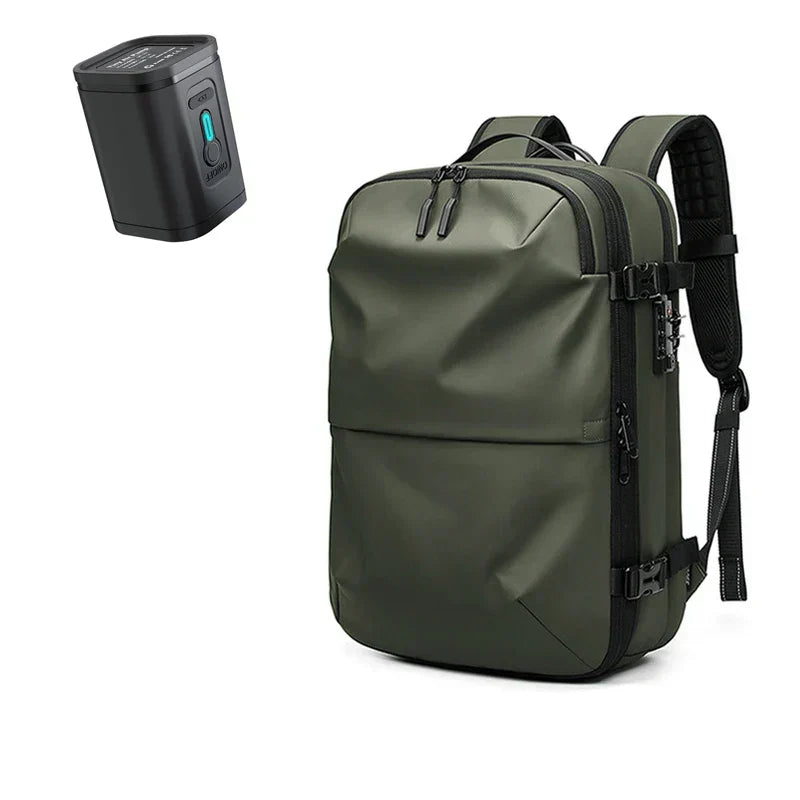 ElitePack Rucksack mit Luftkompression | Wasserdichter 60L-Rucksack für Business und Reisen mit Vakuum-Kompressionstechnologie