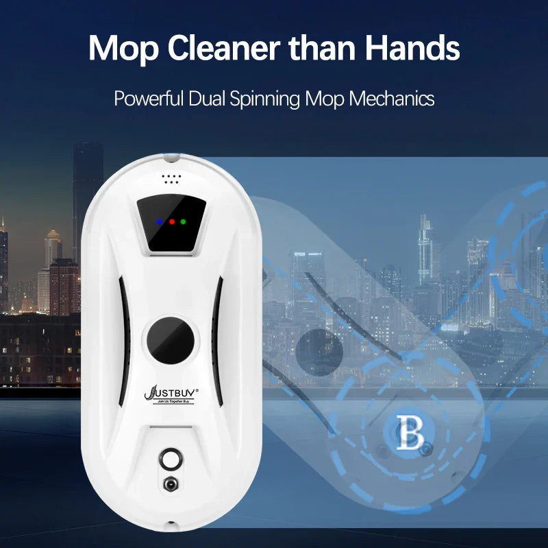 Glasheld Window Cleaning Robot | 5600Pa Suction Power | Safe and Efficient | With Remote Control and Safety Rope