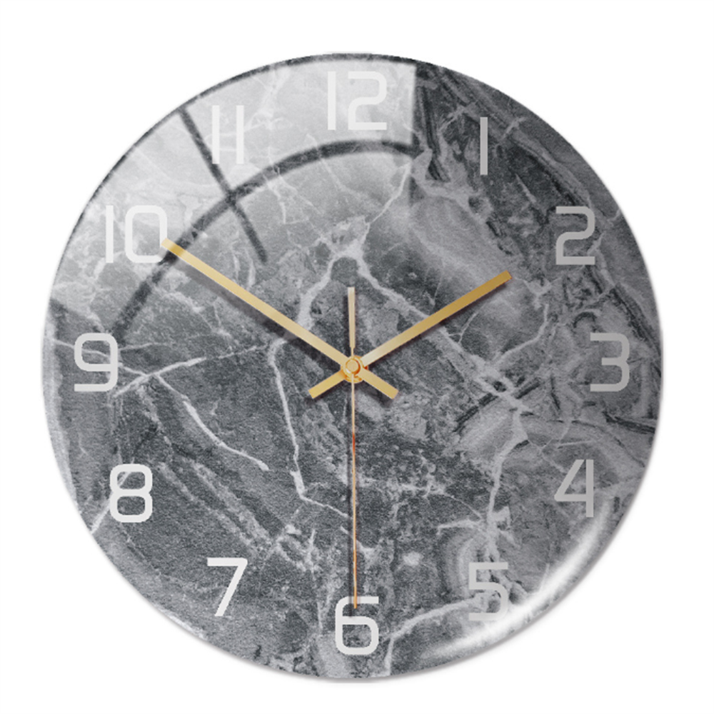Elegant Marble-Effect Wall Clock – MarbleTime