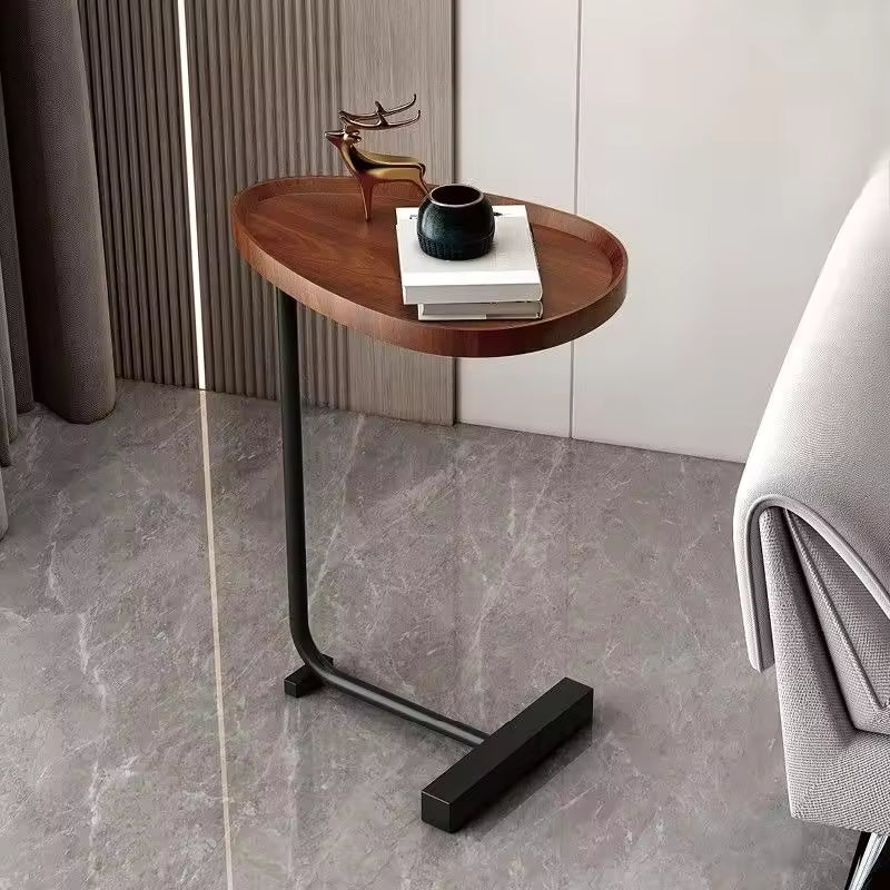 Nirethia - C-Shaped Mobile Side Table Ideal for Sofa or Bed