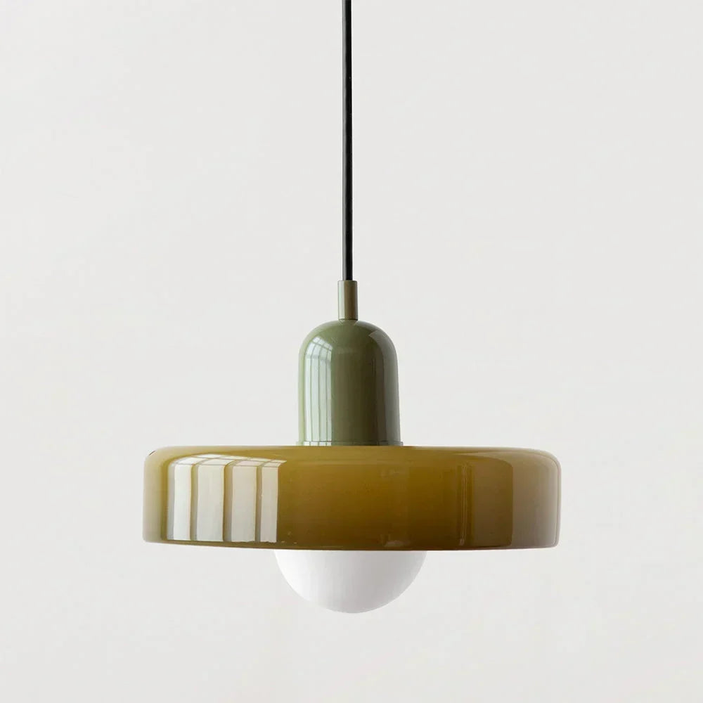 Bauhaus Stained Glass Pendant Light