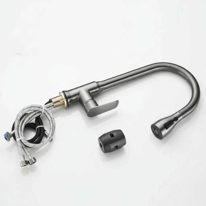 SWIVELUX – Elegant Kitchen Tap with Pull-Out Function and 360° Rotation