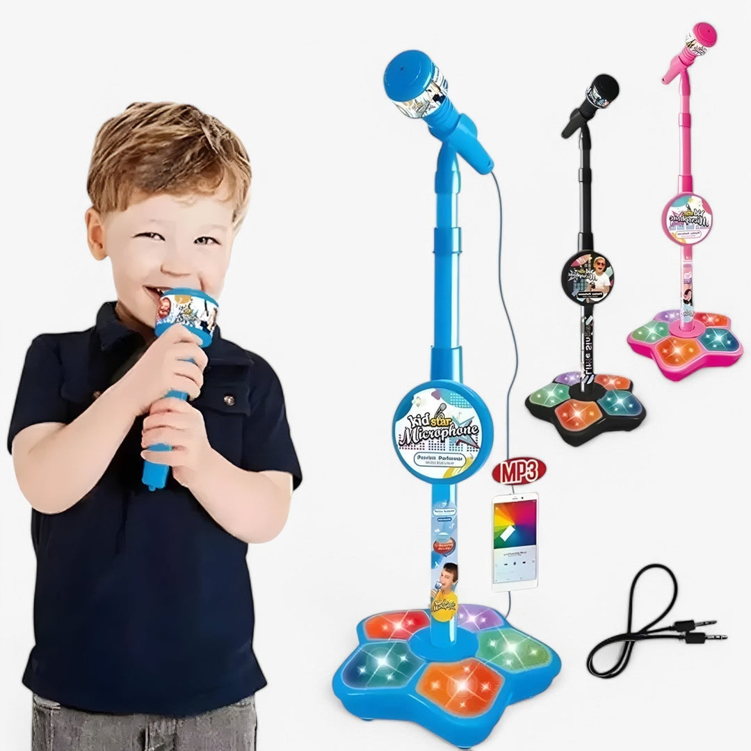 Kids' Microphone with Height-Adjustable Stand – SoundFun Stage
