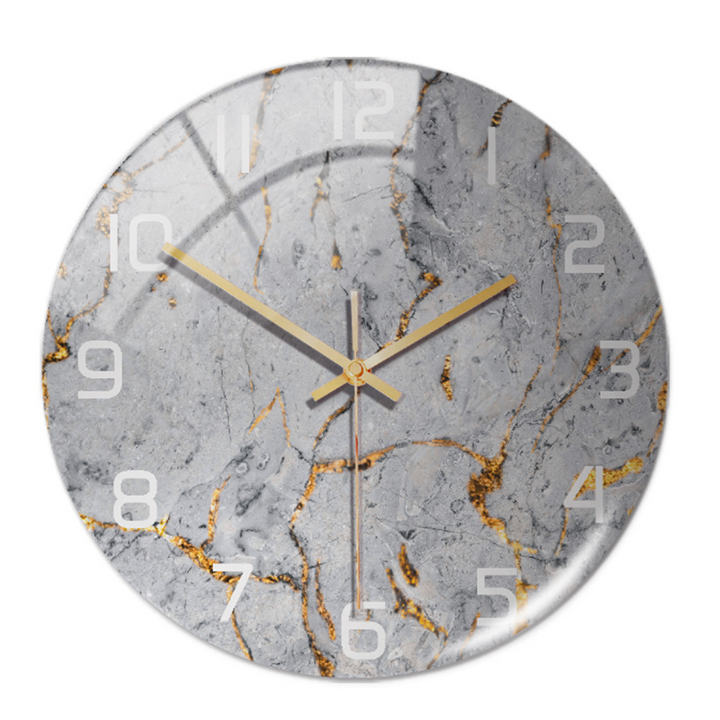 Elegant Marble-Effect Wall Clock – MarbleTime