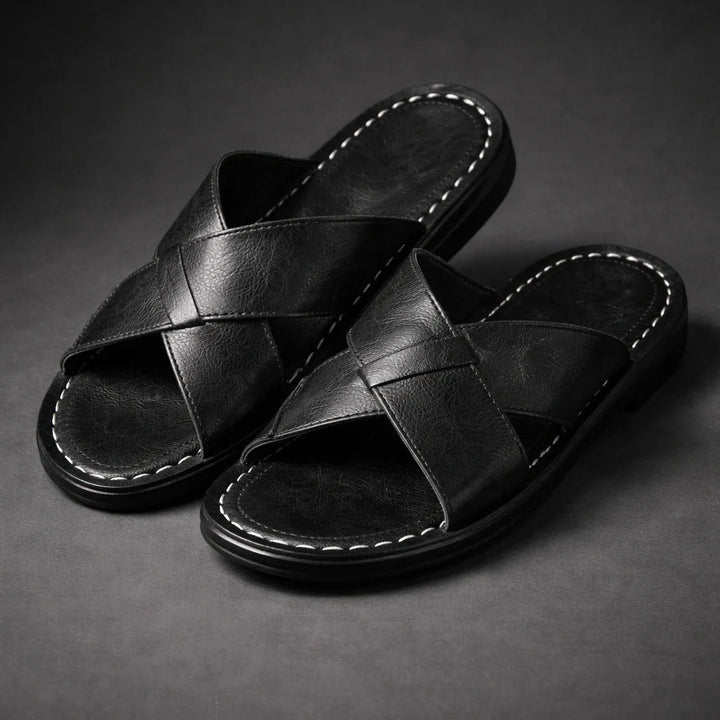 Men's Sandals | Crossed Straps & Easy Entry