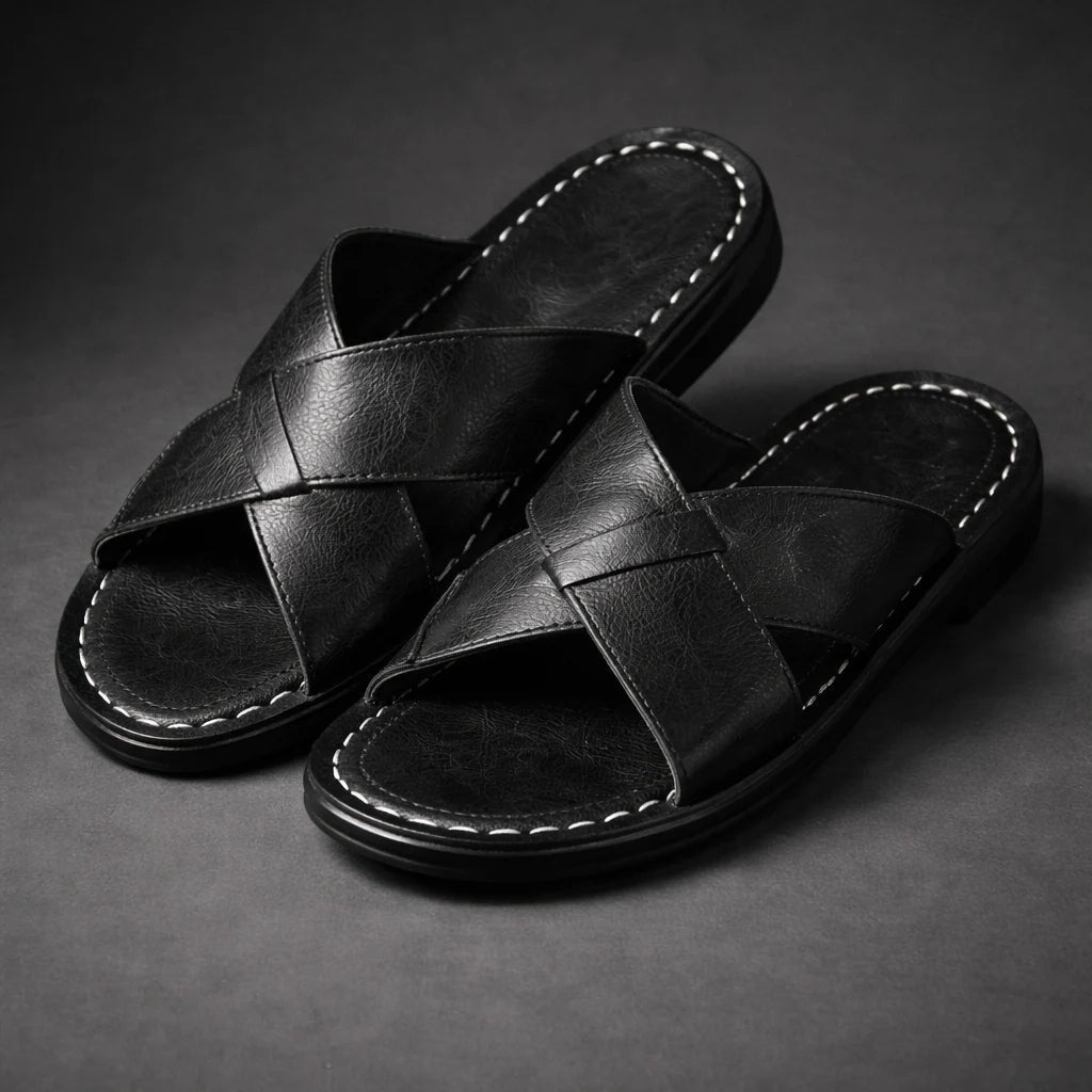 Men's Sandals | Criss-Cross Strap Design & Slip-On Comfort