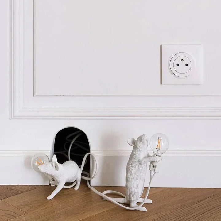 LumiMaus LED Table Lamp | Mouse-Shaped Lamp in Modern Art Deco Style for Atmospheric Lighting